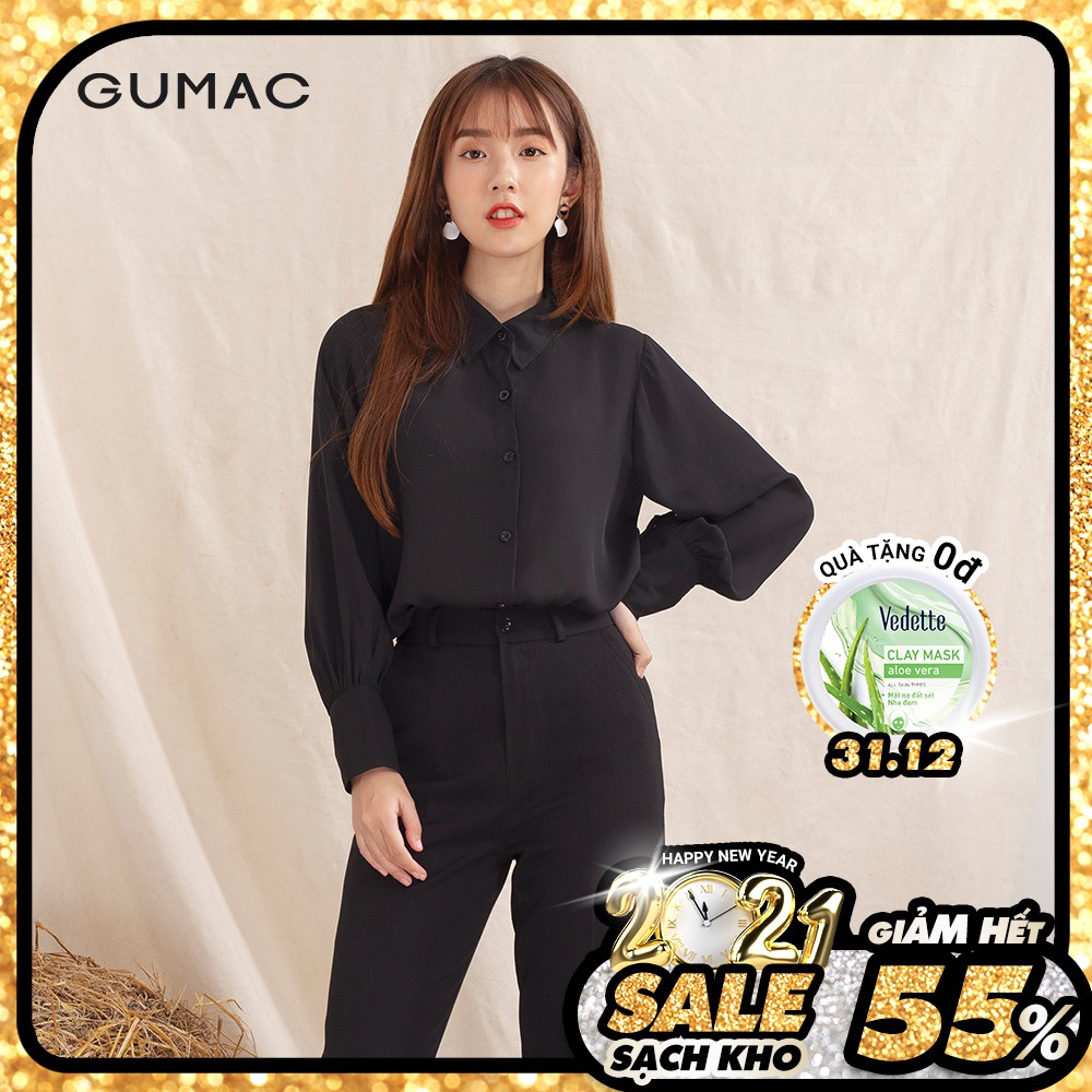 [Mã WABRGU100 giảm 15% đơn 249K tối đa 100k] Áo sơ mi nữ măng sét lớn AA1054 GUMAC