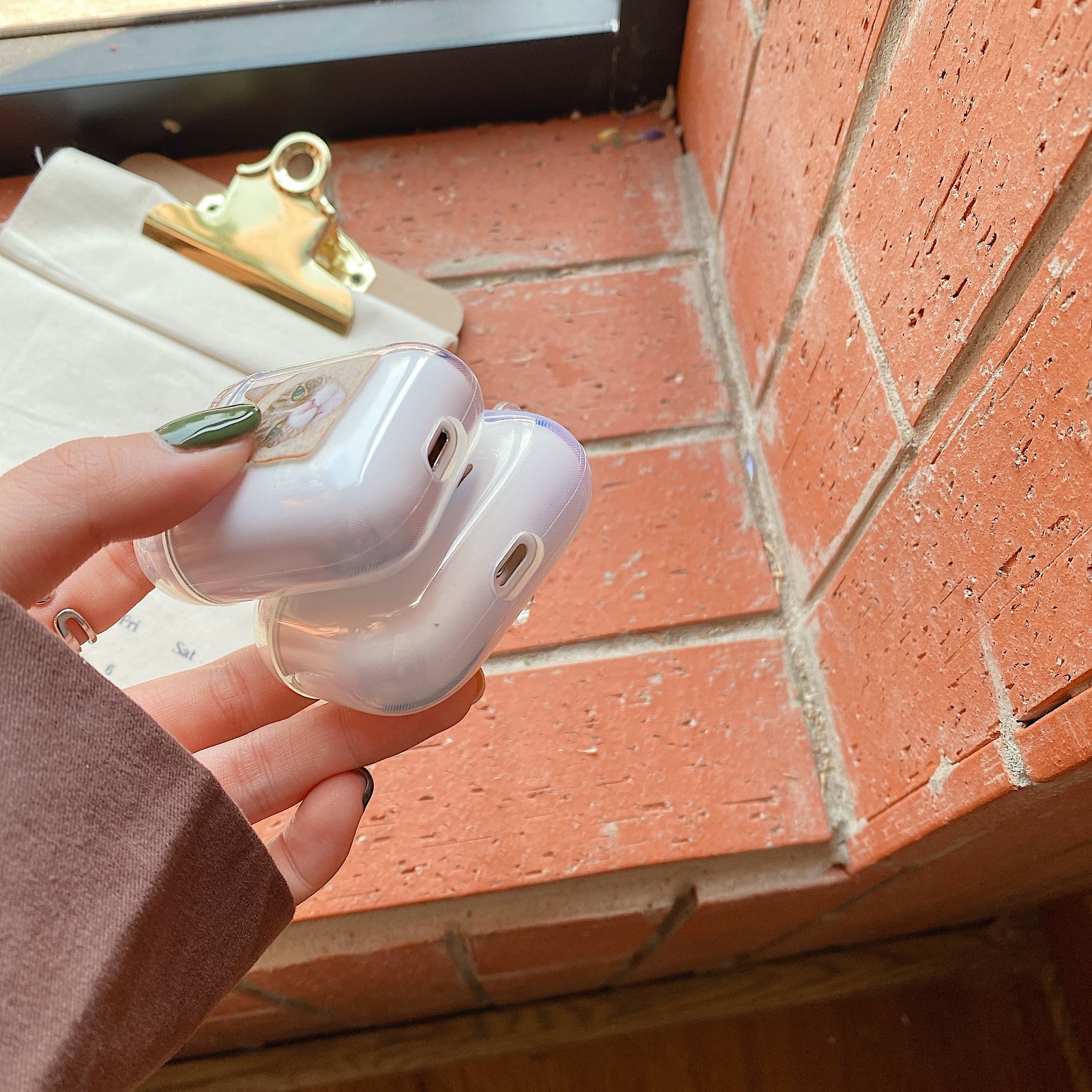 Vỏ Bảo Vệ Hộp Đựng Tai Nghe Airpods 1 / 2 / 3pro Hình Chú Mèo Đáng Yêu | BigBuy360 - bigbuy360.vn
