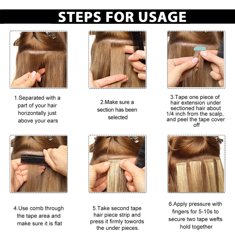 Set 60 Băng Keo Hai Mặt Dán Tóc Giả Vô Hình