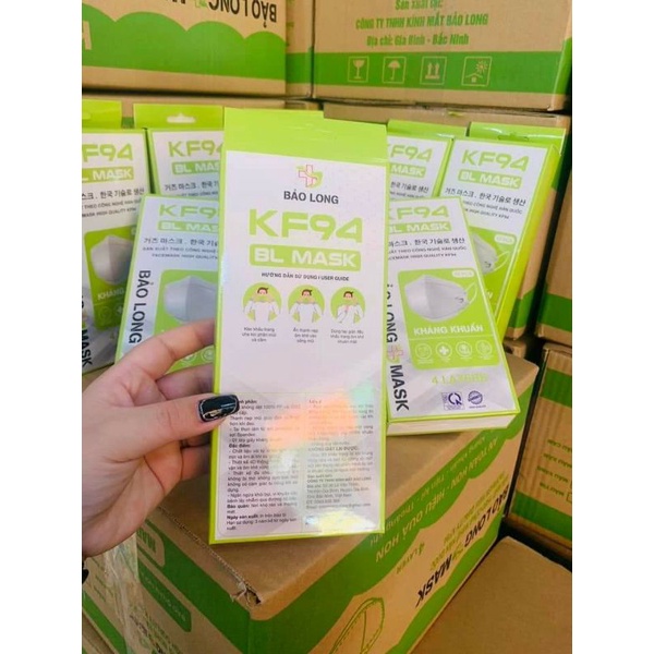 Khẩu trang 4D KF94 Bảo Long dạng hộp( hộp 10 cái)