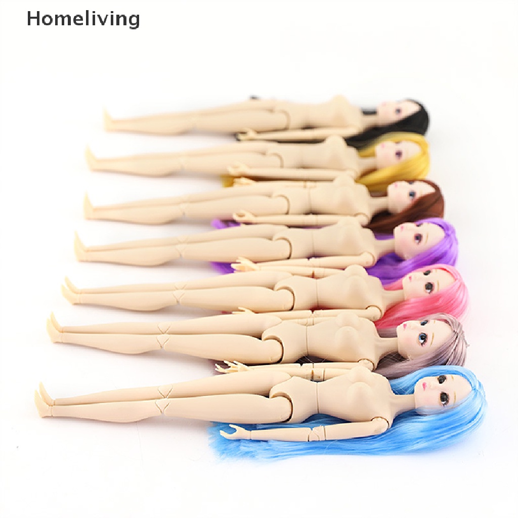 Búp Bê Mắt 3D Bằng Nhựa Có Thể Di Chuyển 18 Khớp Nhiều Màu Sắc 30Cm