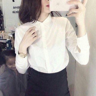 👉👉👉Xả Áo sơ mi dài tay thô lụa trắng