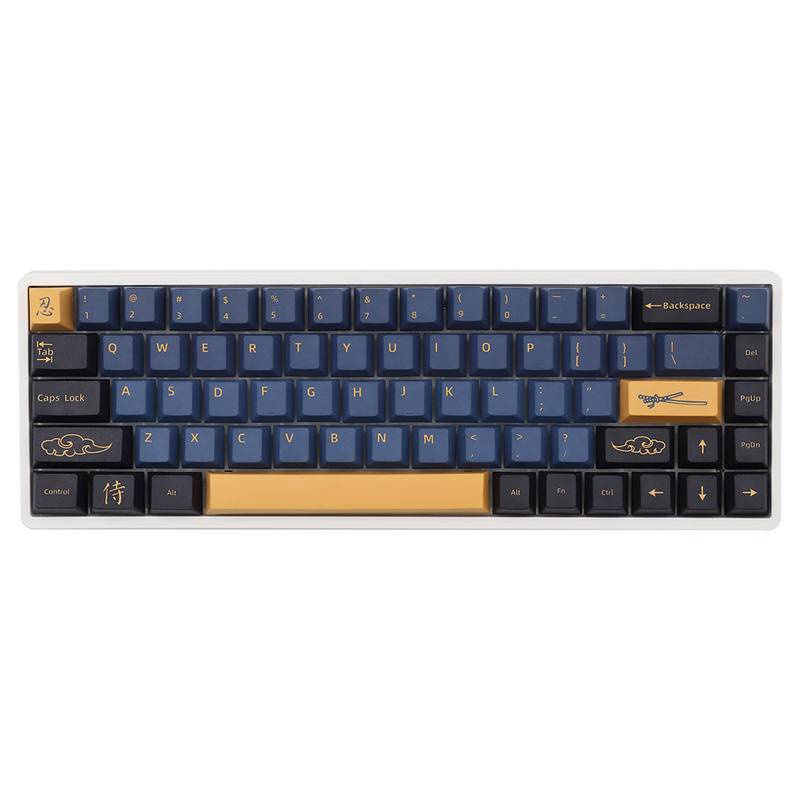 139/151 Keys Blue Samurai KeyCap Red Samurai English Japanese PBT KeyCaps Cherry Profile For MX Switch GMK Mechanical Keyboard