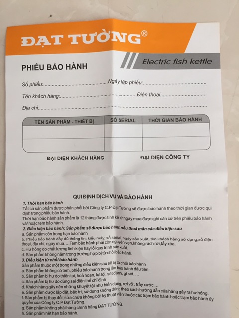 Nồi kho cá , nấu cháo đa năng Đạt Tường hàng chính hãng bảo hành 12 tháng