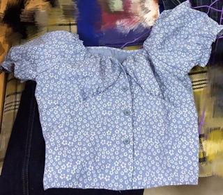 Áo Croptop Hoa Nhí ( Có ảnh thật )