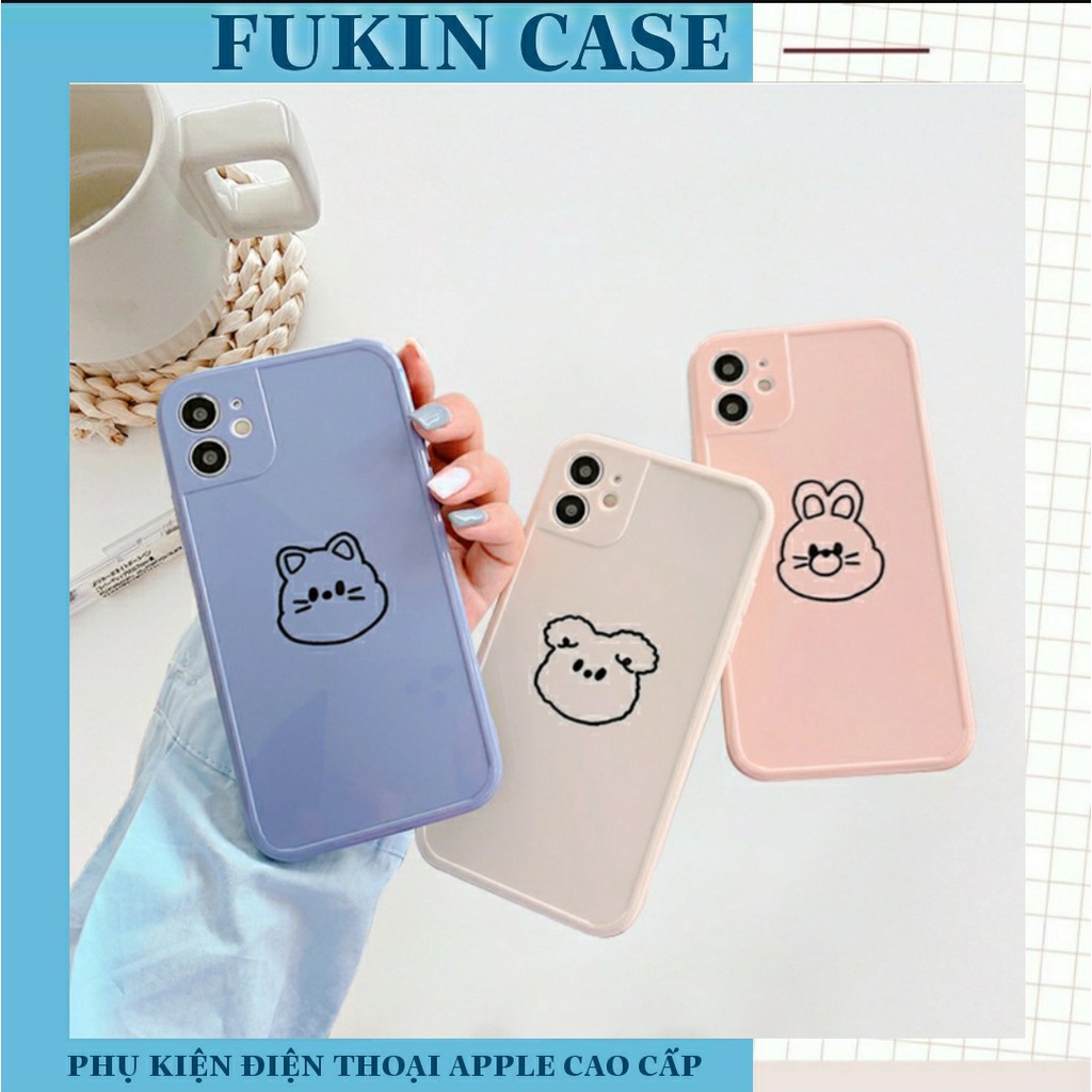 Ốp lưng iphone - ốp iphone viền nổi thú cute 5/5s/6/6plus/6s/6splus/7/7plus/8/8plus/x/xs/11/12/pro/max/plus/promax