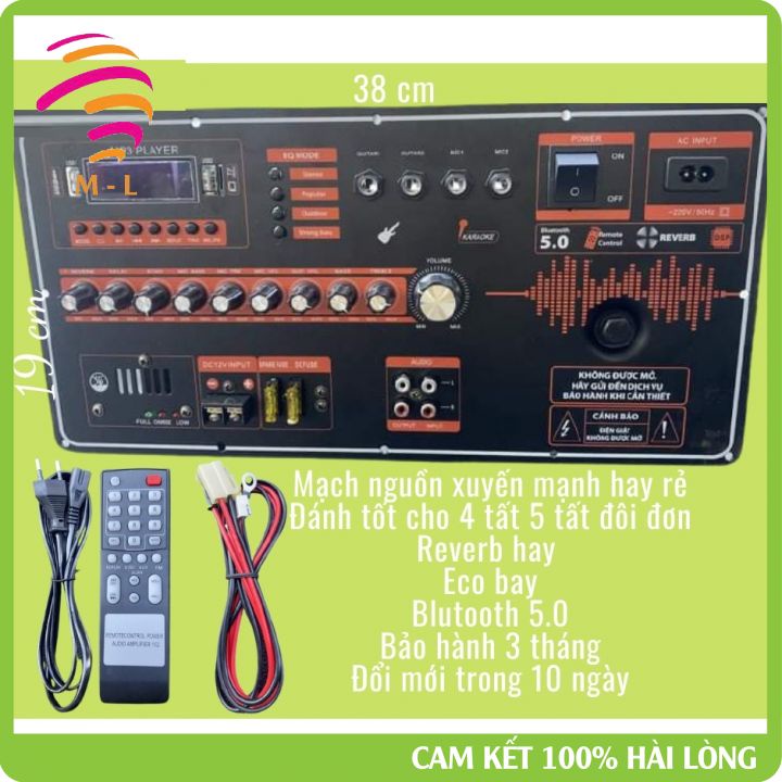 Mạch Công Suất Loa Kéo Eco Reverb Blutooth Đánh Tốt 4 Tất 5 Tất Đôi Đơn Kèm Video Thật - Siêu Linh Kiện M _ L