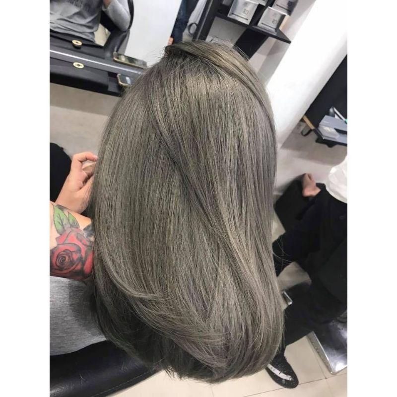 Màu nhuộm phủ bóng 5d hàn quốc, phủ bóng rêu khói cho cá nhân