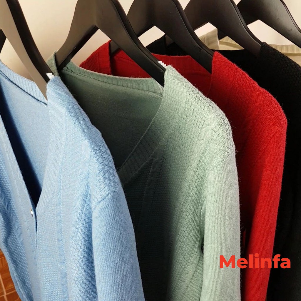 Áo len cardigan nữ, áo khoác len mở cúc nữ kiểu dáng basic chất len mềm mịn co giãn thoải mái mã A0207