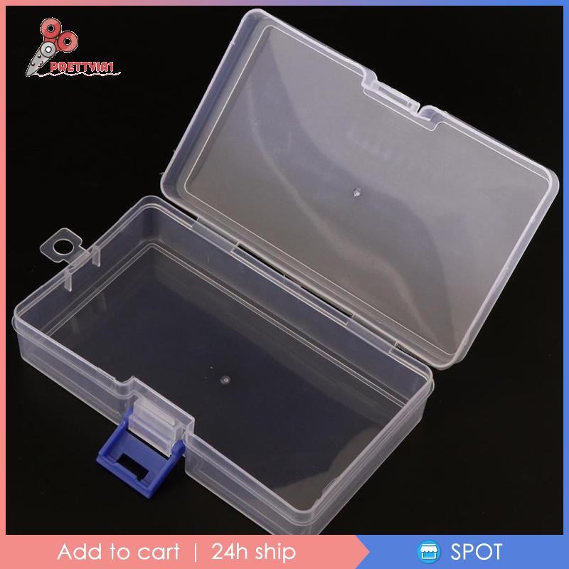 Hộp Nhựa Trong Suốt 19.5x7.8x4cm Có Nắp Đậy Tiện Dụng