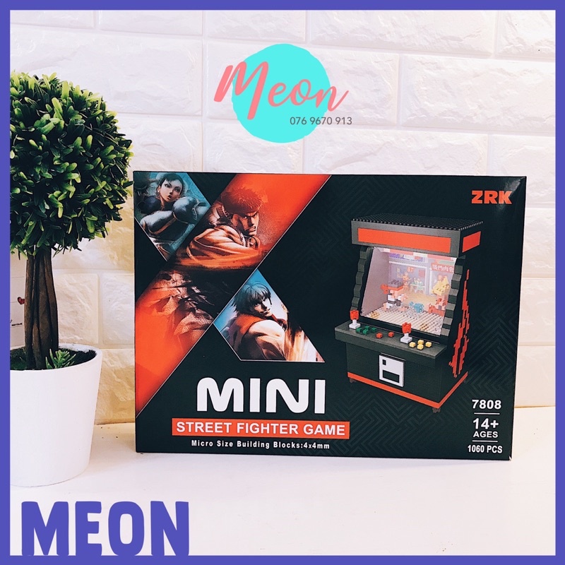 Mini Block - Đồ chơi xếp hình lego - Máy game Street Fighter - Size L