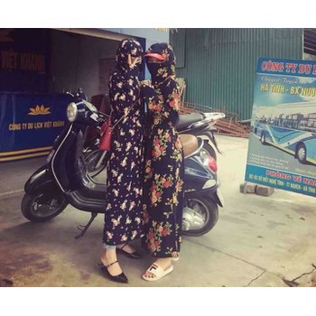 [DÀI m6] Áo váy chống nắng dáng dài chất lanh Nhật