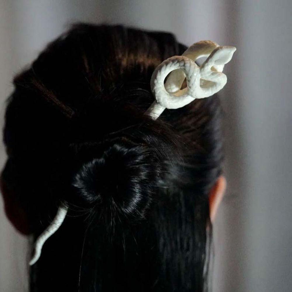 Trâm Cài Tóc Hình Rắn Bằng Hợp Kim Phong Cách Trung Hoa Ngọt Ngào Cho Nữ MXGOODS