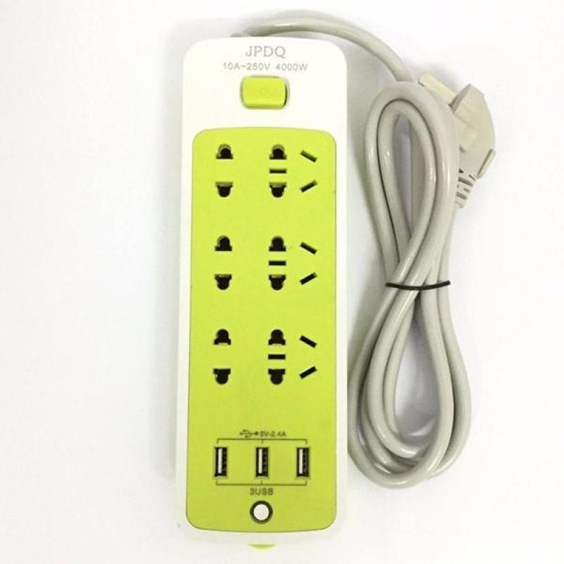 Ổ cắm điện đa năng 6 lỗ cắm 3 cổng usb