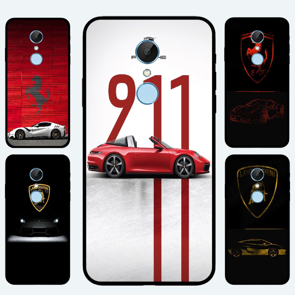 For Xiaomi Redmi5 plus Redmi Note5 5A 5pro 5a Prime note4 /note3 note2  Supercar  Casing soft case  Ferrari, Lamborghini and Porsche mobile phone shell