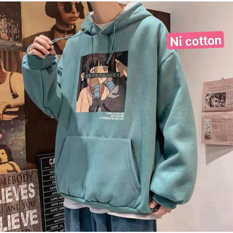 Áo Hoodie Nỉ Hoạt Hình Siêu Hot Chất Nỉ Cotton Dày Dặn Form Rộng Unisex - Áo Nỉ Nam Nữ Ulzzang Hoạ Tiết Hoạt Hình | BigBuy360 - bigbuy360.vn