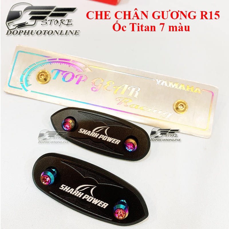 Che Chân Gương R15 v3 Kèm Ốc Gr5 Shark Power Giá 1 Đôi