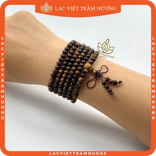 Vòng Tay Trầm Hương 216 Hạt 5mm Trầm Dó Dây INDO Tự Nhiên hàng Xịn VIP - Cho Nữ Cầu Lộc Phát Tài