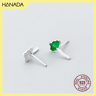 Bông Tai Bạc 925 Hanada Lá 0479