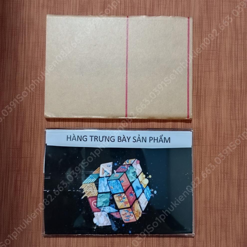 Tấm mica cứng trong suốt để trưng thông tin, hình ảnh (kích thước 12cm x 8.5cm)