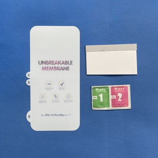 Miếng dán dẻo ppf lưng, viền cho điện thoại Apple iPhone 12 Pro Max- tự phục hồi vết xước, tặng thẻ gạt, khăn lau.