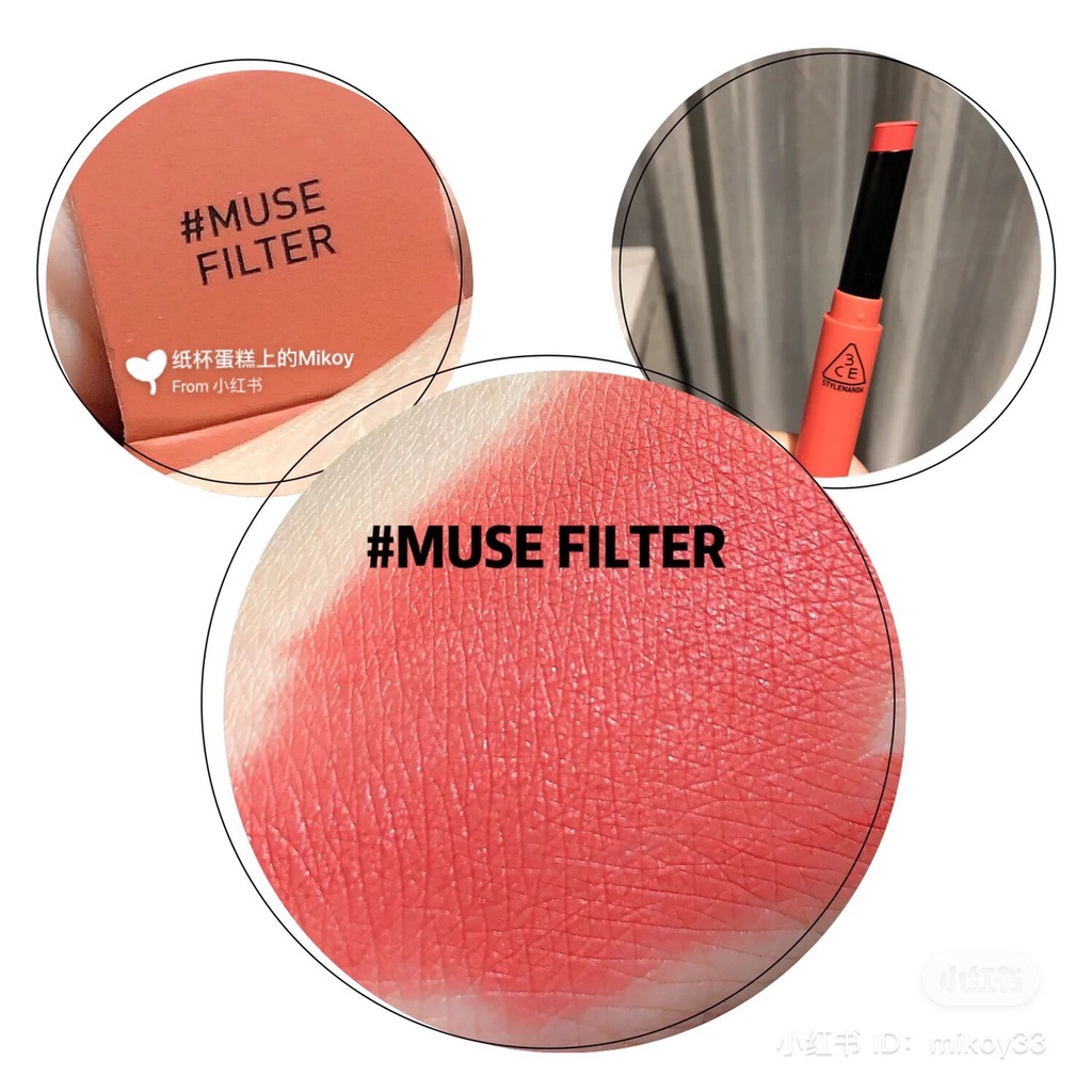 Son Thỏi 3ce Slim Velvet Lip Color 3.2g- Thỏi Tròn