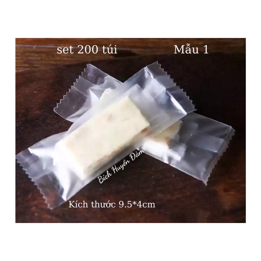 Set 200 túi đựng kẹo nougat