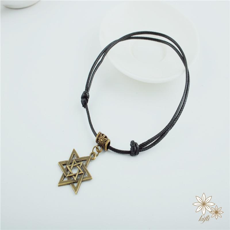 Vòng Đeo Chân Dệt Tay Màu Đỏ Đen Phong Cách Cổ Điển