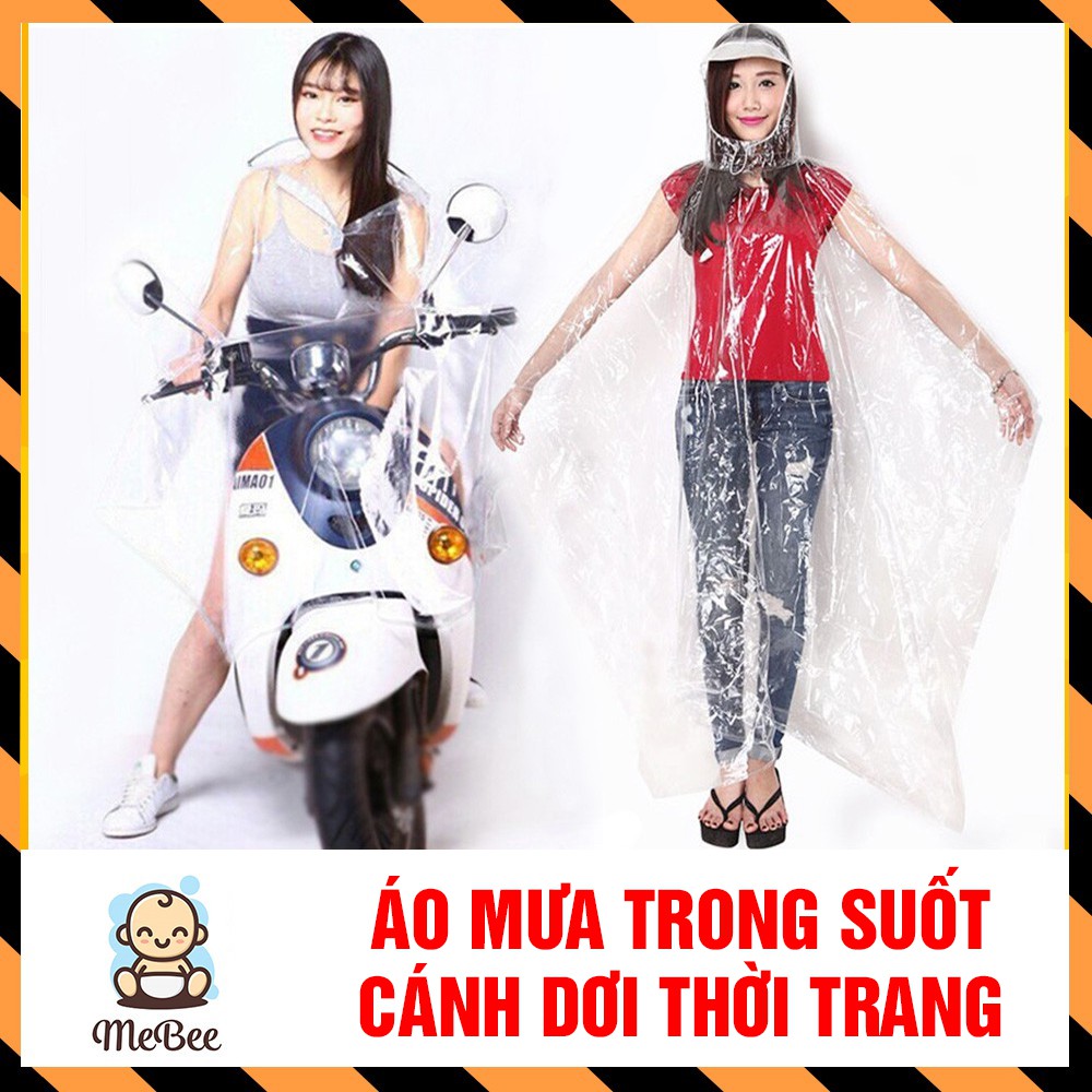 Áo Mưa Trong Suốt Thời Trang Cánh Dơi - loại 1, 2 đầu - Loại To