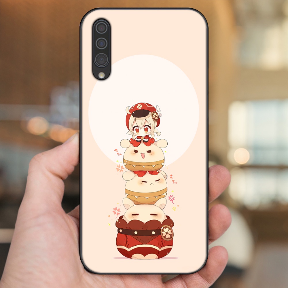 Ốp lưng Samsung A30S, A50, A50S, A70, A70S viền đen in hình Klee Genshin Impact