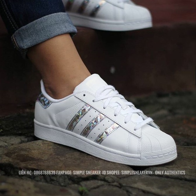 Giày Adidas Superstar Diamond FREESHIP Giảm 50K Khi Nhập Mã [GIAYADIDAS] Giày Thể Thao Nữ Adidas Chuẩn Auth