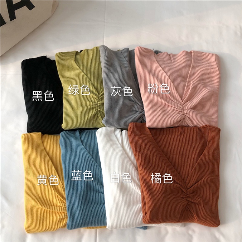 Áo sweater dệt kim dáng ôm thoải mái thời trang mùa thu phong cách Hàn Quốc cho nữ