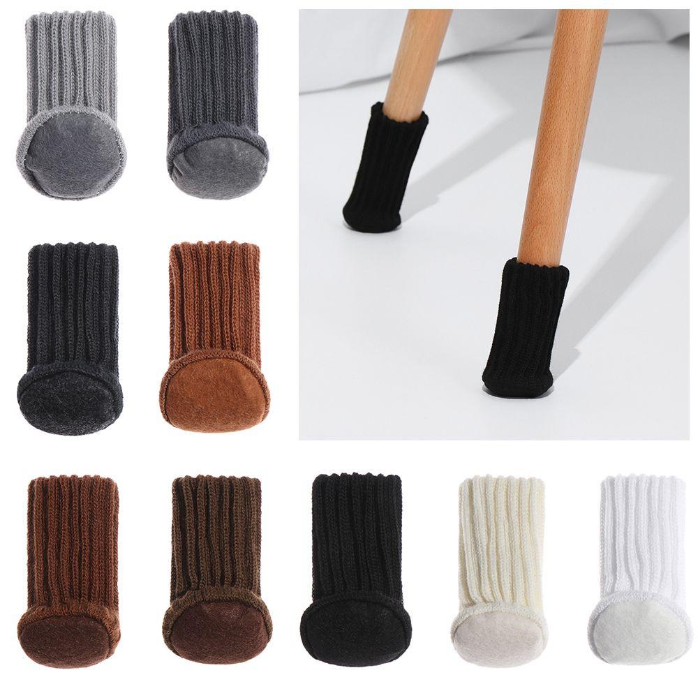 LANSEL Bộ 4 Vỏ Bọc Chân Ghế Dệt Kim Chống Trượt Tiện Dụng