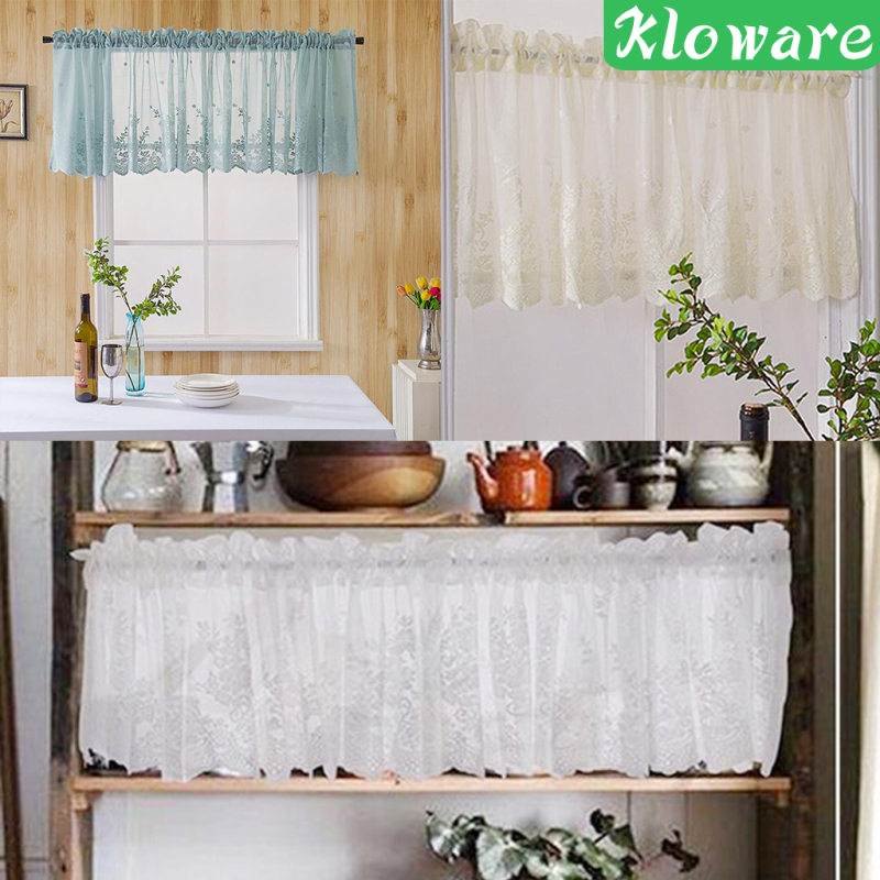 rèm cửa sổ Thêu Hoa Cho Nhà Bếp, Phòng Tắm Kloware 51x16 "