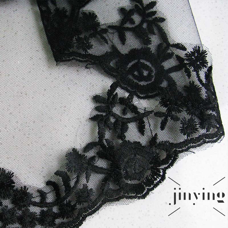 GETNOIVAS Khăn voan cài tóc cô dâu 2 lớp phối ren thời trang