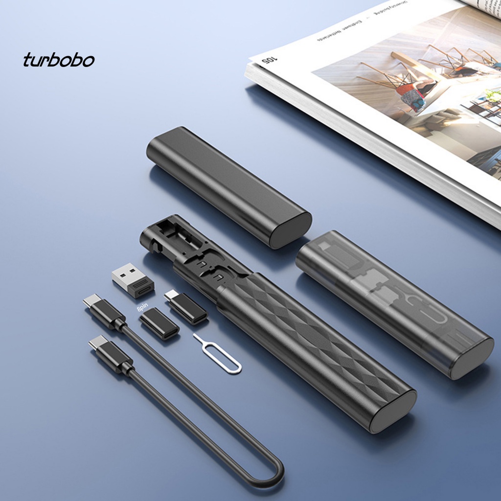 Turbobo Bộ Chuyển Đổi Cáp Sạc Thẻ Chuyển Đổi Dữ Liệu Eject Pin Box Nhiều Giao Diện