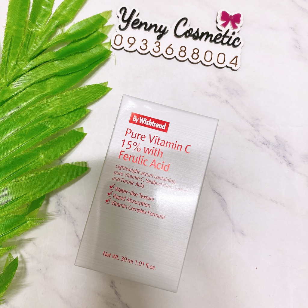 Tinh Chất By Wishtrend Pure Vitamin C 15% with Ferulic Acid 30ml