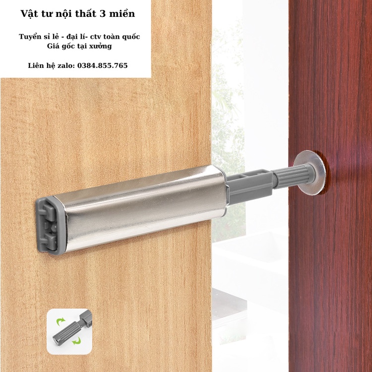 Nhấn Bật Mở Cánh Tủ Ngăn Kéo siêu khỏe Tip On chất liệu nhựa và inox,Dụng cụ nhấn, mở hít cánh tủ,nút nhấn mở tip-on