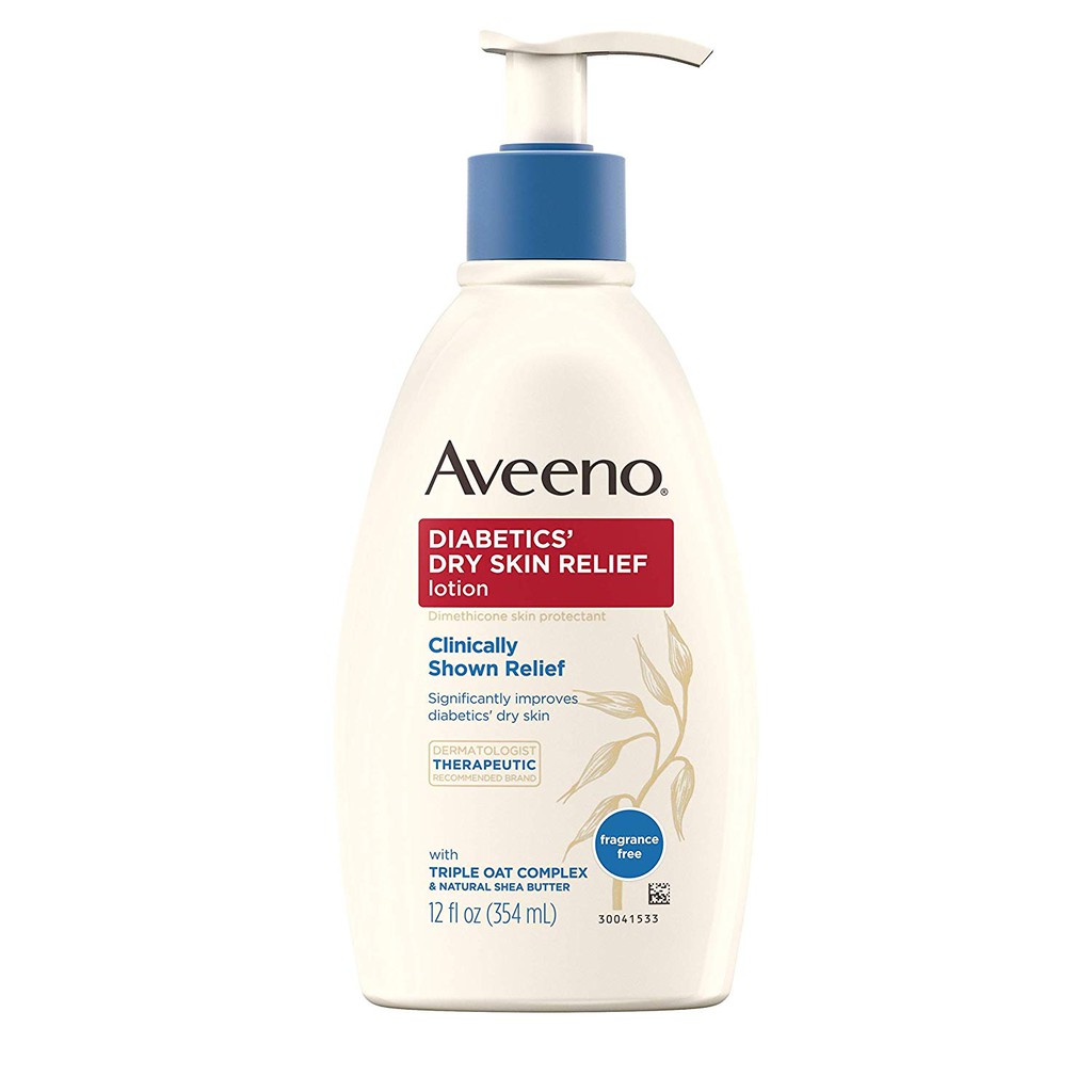 Dưỡng thể giữ ẩm da dành cho người tiểu đường Aveeno Diabetics' Dry Skin Relief Lotion 354ml (Mỹ)