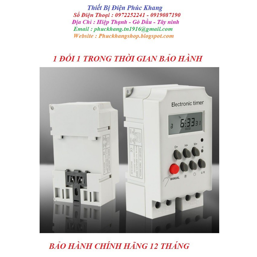 Timer hẹn giờ KG316T2-Rơle 24h-công tắc hẹn giờ-công tắc thông minh-công tắc hẹn giờ chu kỳ