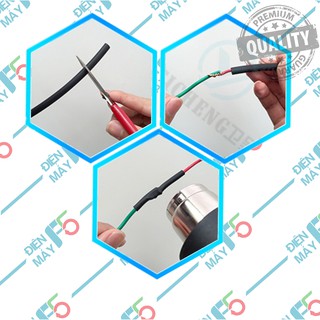 5 Mét Ống co nhiệt cách điện nhiều size - Gen co nhiệt bọc dây điện