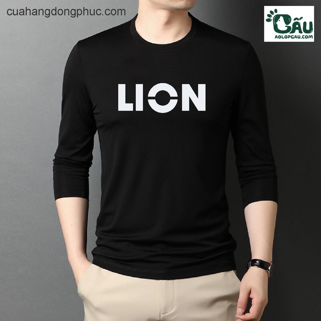 Áo thun tay dài Gấu 194 vải coton dày dặn, mềm mịn, co dãn - form regular - LION | BigBuy360 - bigbuy360.vn