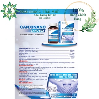 BỔ SUNG CANXI CANXINANO SANOTEX