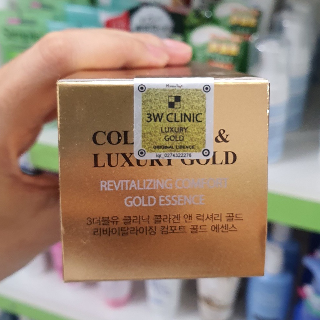 Tinh chất dưỡng da 3W Clinic Collagen Luxury Gold Essence dưỡng ẩm Hàn Quốc