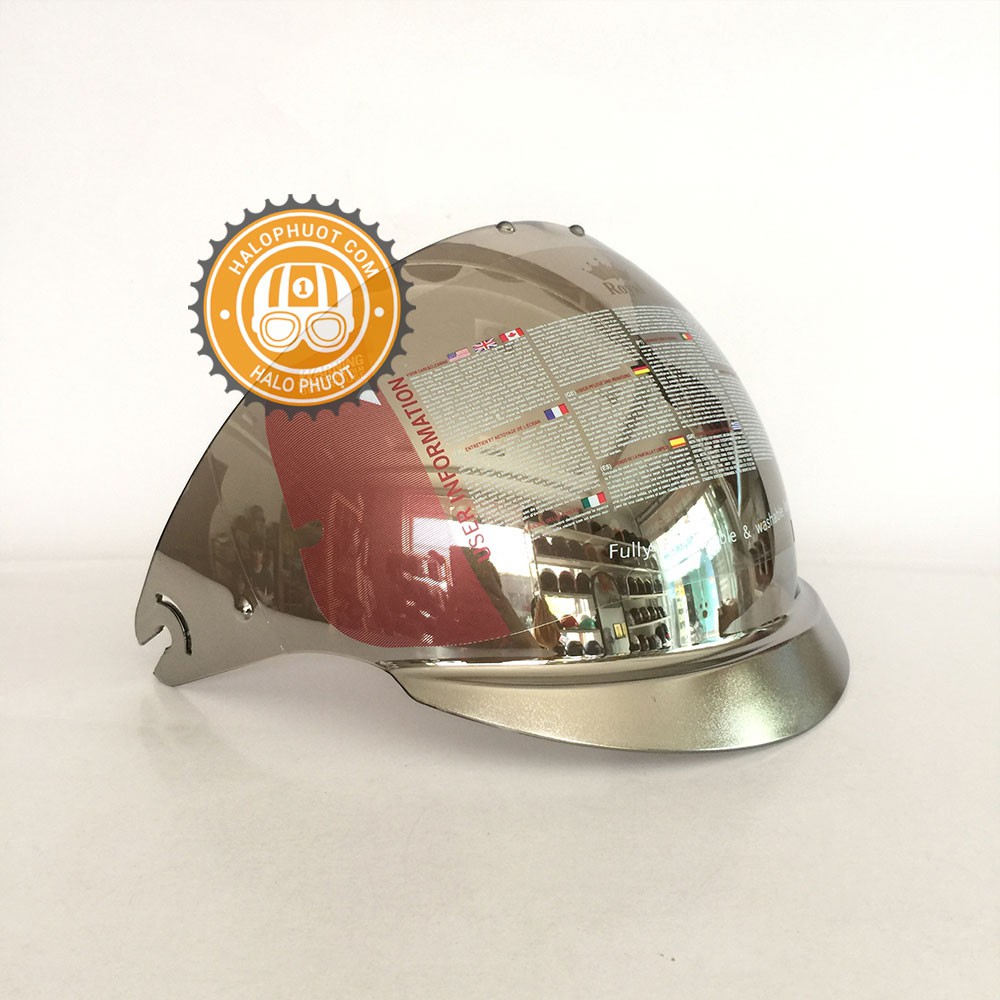 Kính Tráng Gương thay cho nón bảo hiểm Royal M139 kính âm