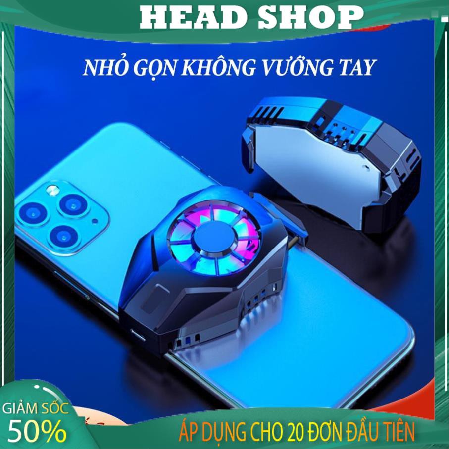 Quạt tản nhiệt gaming SÒ LẠNH siêu mát Memo L-01 cho điện thoại HEAD SHOP