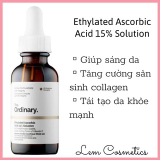 Serum sáng da The Ordinary Ethylated Ascorbic Acid 15% Solution