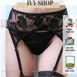 Kẹp tất đùi ren dùng để giữ tất đùi (loại da chân/ lưới) Set ồm kẹp tất + chip T gợi cảm Phụ kiện đồ cosplay TKVN