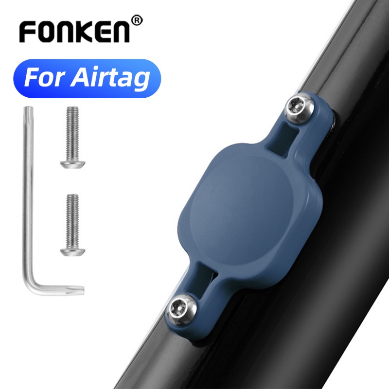 Bicycle Airtag Protector Fonken Fonken Anti-Theft Tracker Positioner Covers Cycling Accessories