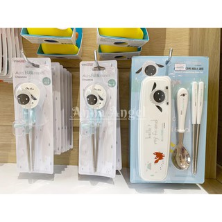 Bộ muỗng đũa tập ăn cho bé STENLOCK (Chính hãng Hàn Quốc)